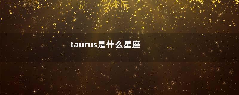 taurus是什么星座