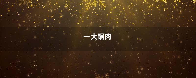 一大锅肉