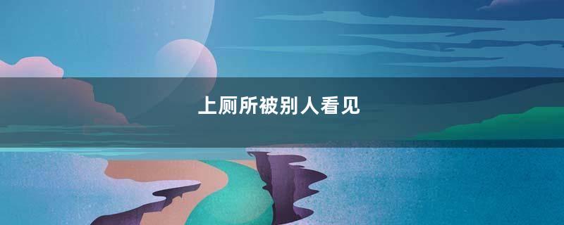 上厕所被别人看见