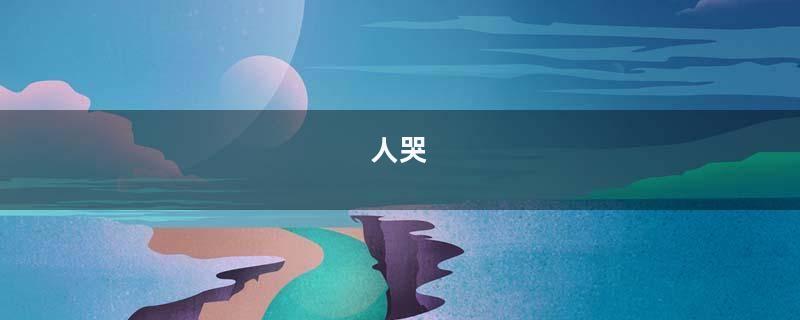 人哭