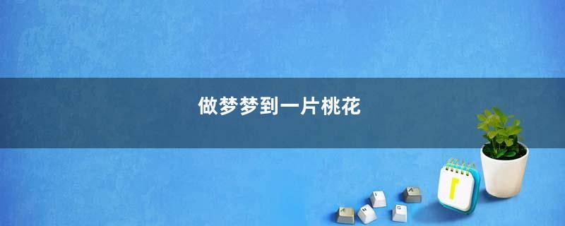 做梦梦到一片桃花