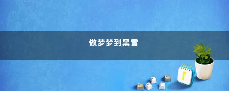 做梦梦到黑雪