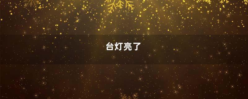 台灯亮了