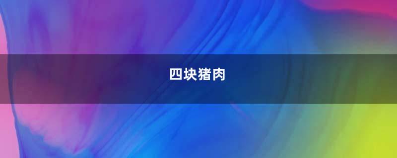 四块猪肉