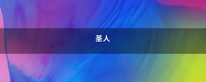 圣人