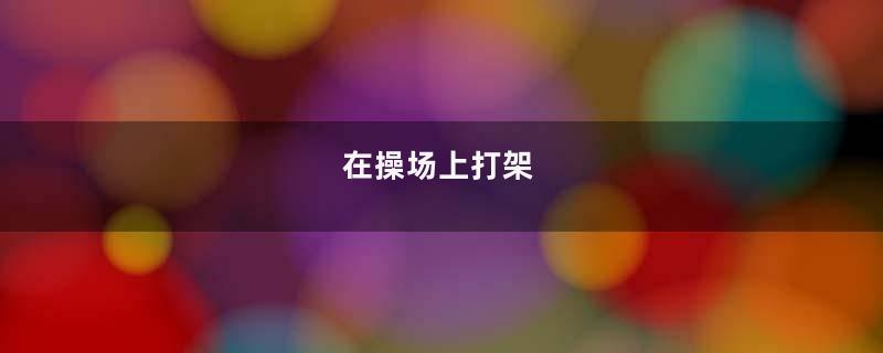 在操场上打架