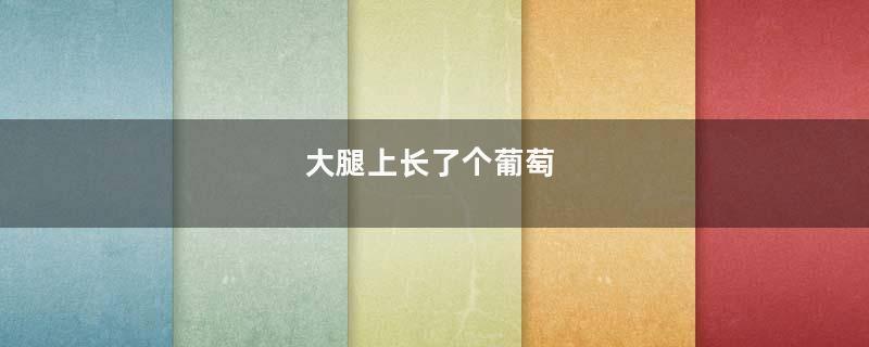 大腿上长了个葡萄