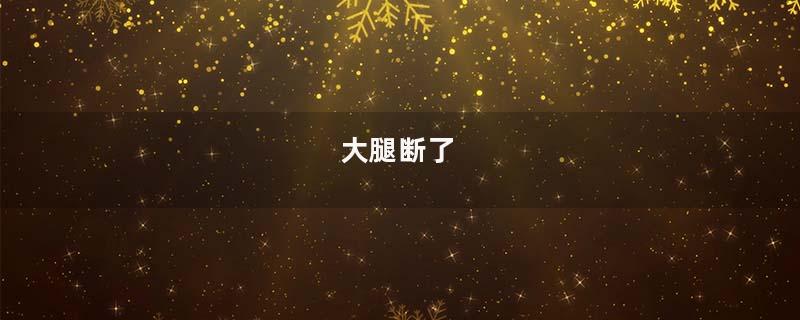 大腿断了