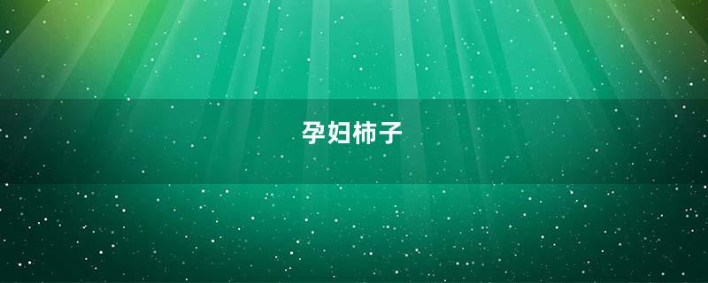 孕妇柿子