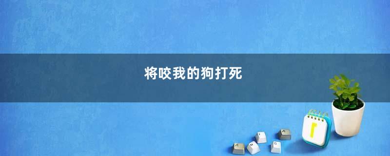 将咬我的狗打死