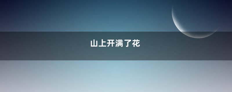 山上开满了花