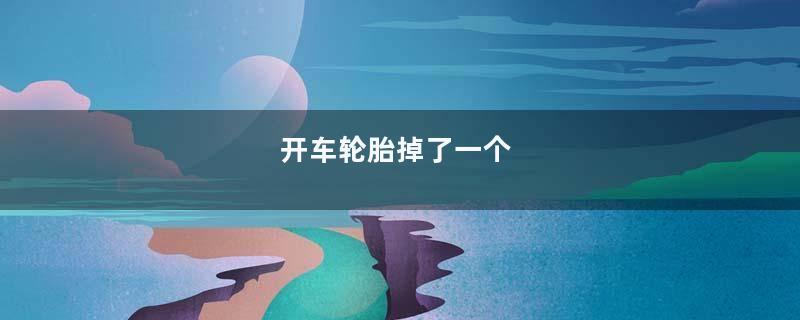 开车轮胎掉了一个