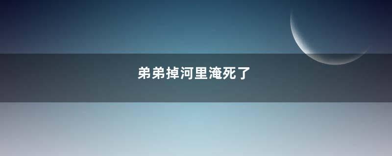 弟弟掉河里淹死了