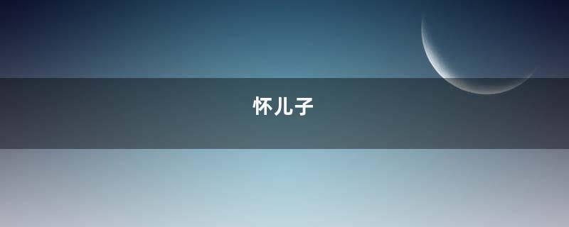 怀儿子