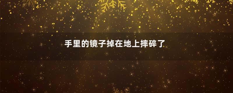 手里的镜子掉在地上摔碎了