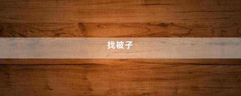 找被子