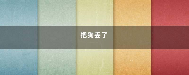 把狗丢了