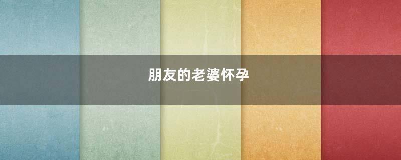 朋友的老婆怀孕