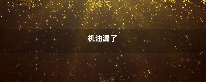 机油漏了