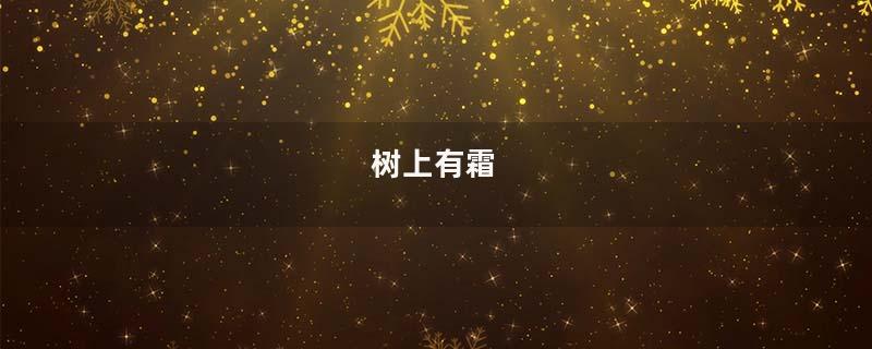 树上有霜