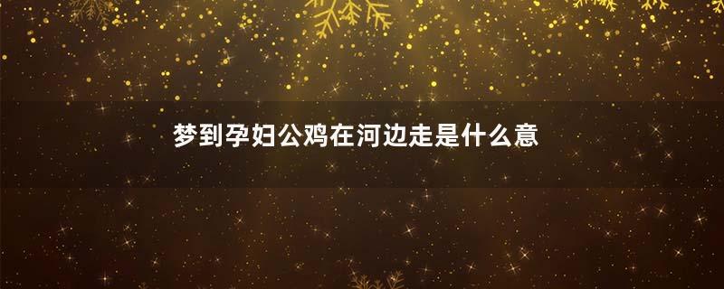 梦到孕妇公鸡在河边走是什么意思