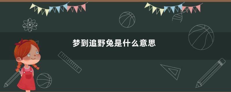 梦到追野兔是什么意思