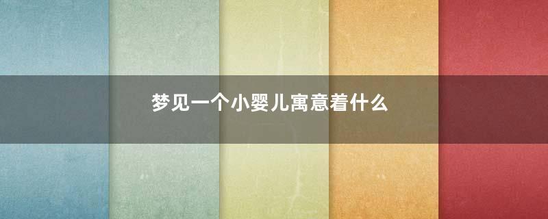 梦见一个小婴儿寓意着什么