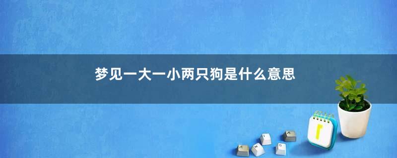 梦见一大一小两只狗是什么意思