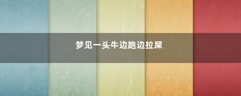 梦到一头牛边跑边拉屎