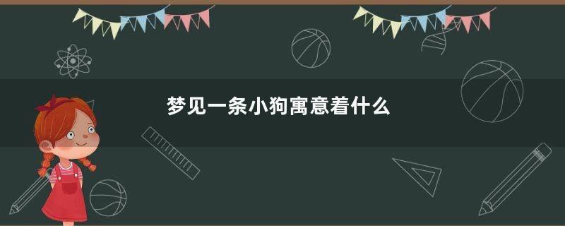 梦见一条小狗寓意着什么