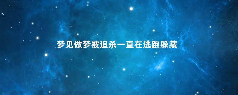 梦见做梦被追杀一直在逃跑躲藏寓意着什么意思