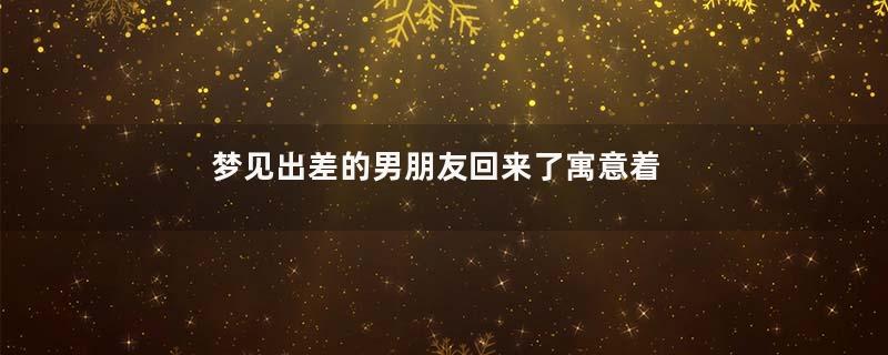 梦见出差的男朋友回来了寓意着什么