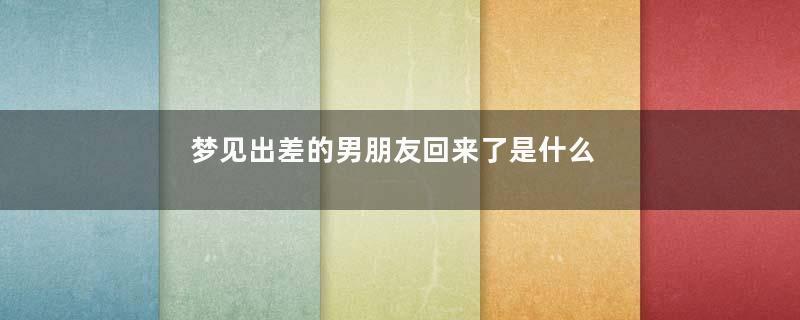 梦见出差的男朋友回来了是什么意思