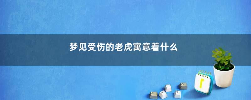 梦见受伤的老虎寓意着什么