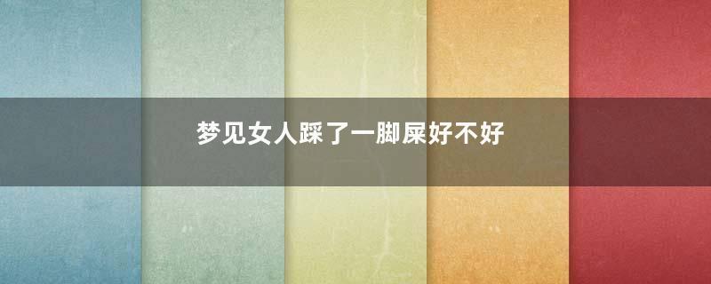 梦见女人踩了一脚屎好不好