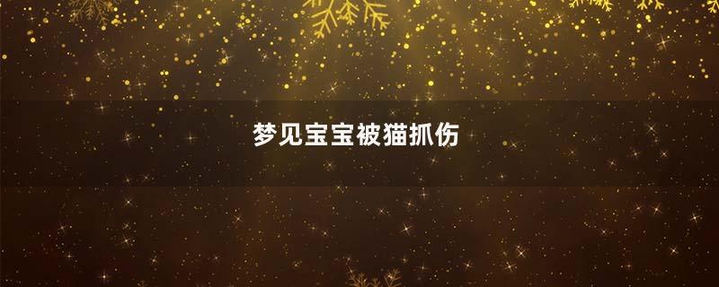 梦见宝宝被猫抓伤