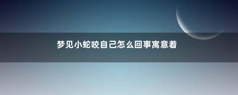 梦见小蛇咬自己怎么回事寓意着什么意思