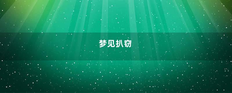 梦见扒窃