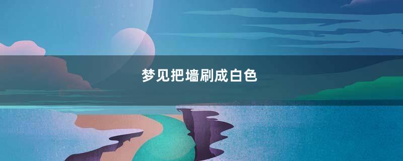 梦到把墙刷成白色