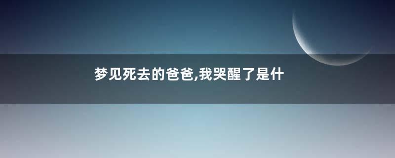 梦见死去的爸爸,我哭醒了是什么意思