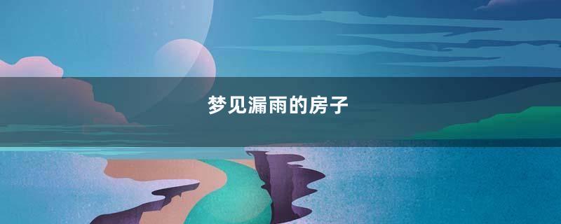 梦见漏雨的房子