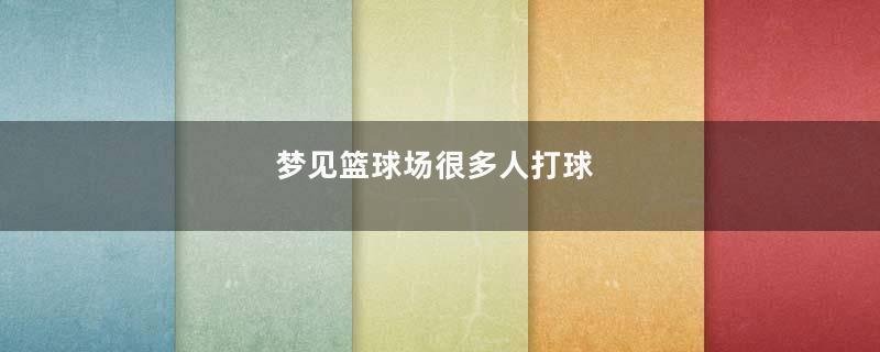 梦见篮球场很多人打球