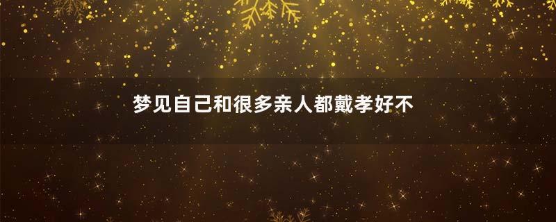 梦见自己和很多亲人都戴孝好不好