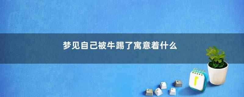 梦见自己被牛踢了寓意着什么