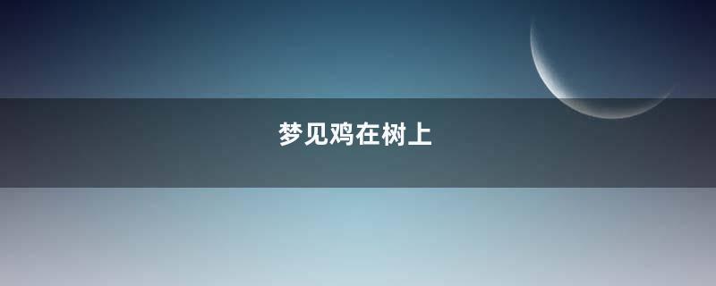 梦见鸡在树上