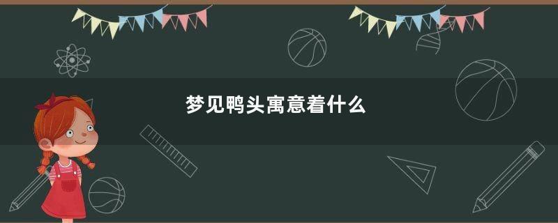梦见鸭头寓意着什么