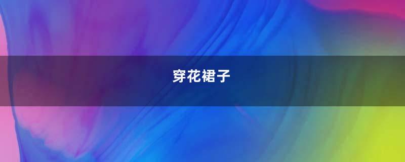 穿花裙子