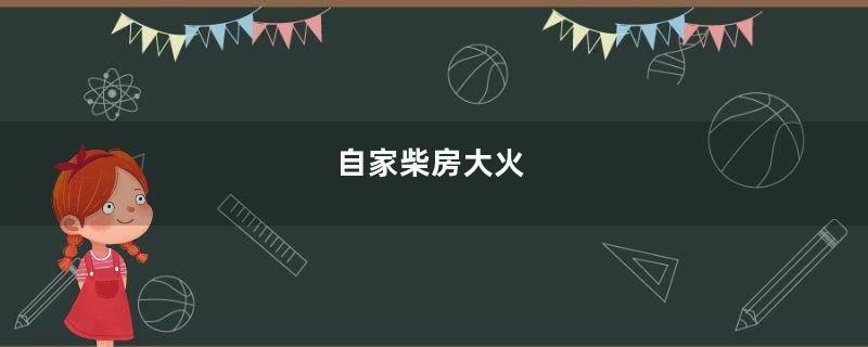 自家柴房大火