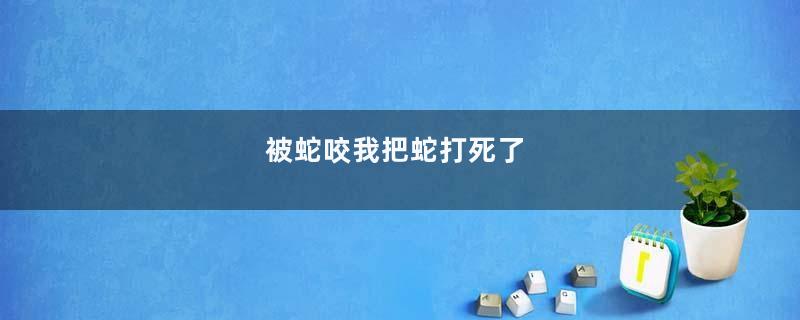 被蛇咬我把蛇打死了