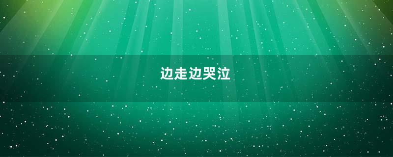 边走边哭泣